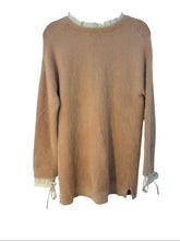 Pull robe col brodé Little Miss captain rose et blanc – taille S/M/L – seconde main femme – photo 2