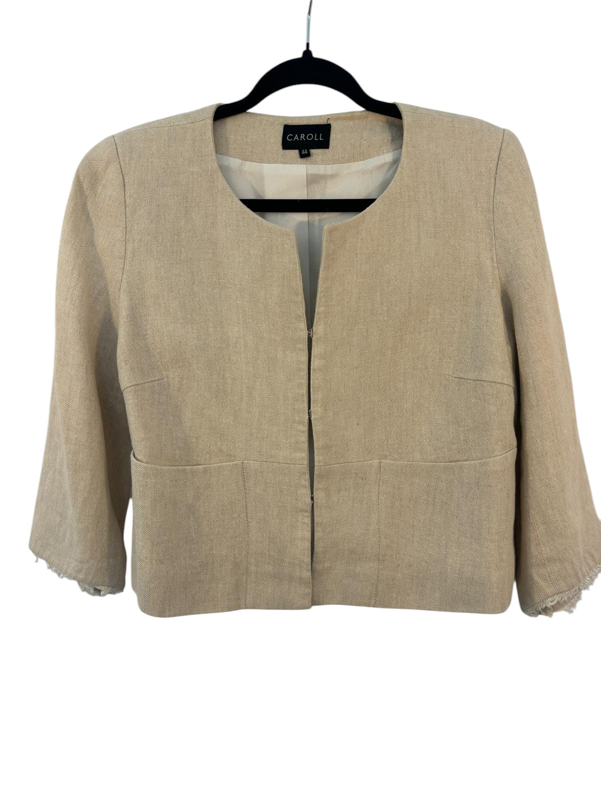 Blazer indigo en lin marque Caroll