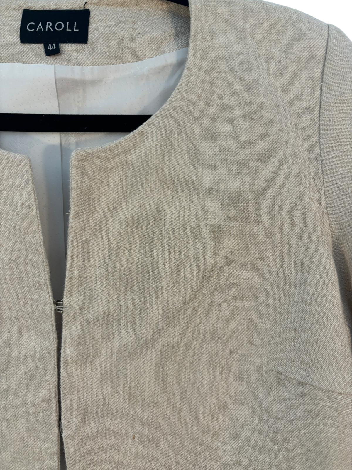 Blazer indigo en lin marque Caroll