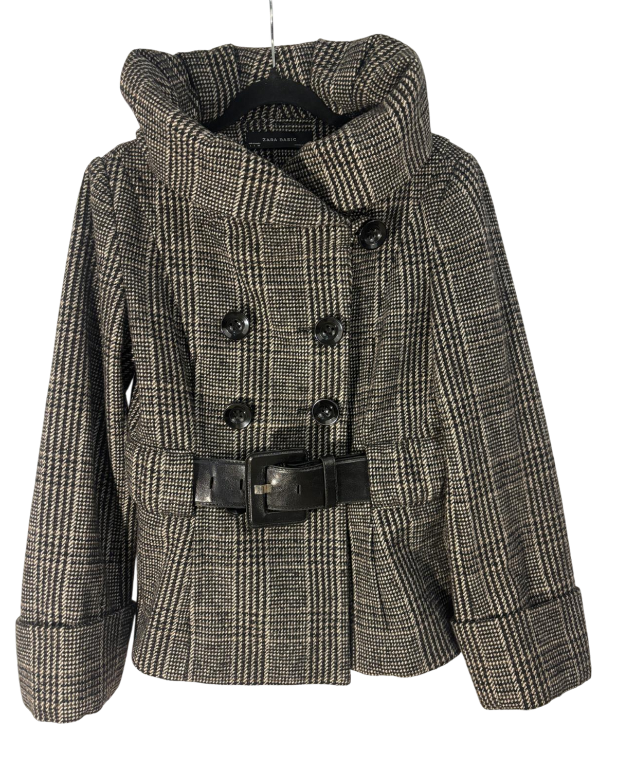 Manteau Zara noir et gris – taille L/M – seconde main femme – photo 3