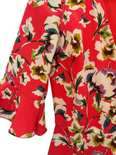 Robe florale Zara fleurie et rouge – taille XS – seconde main femme – photo 3