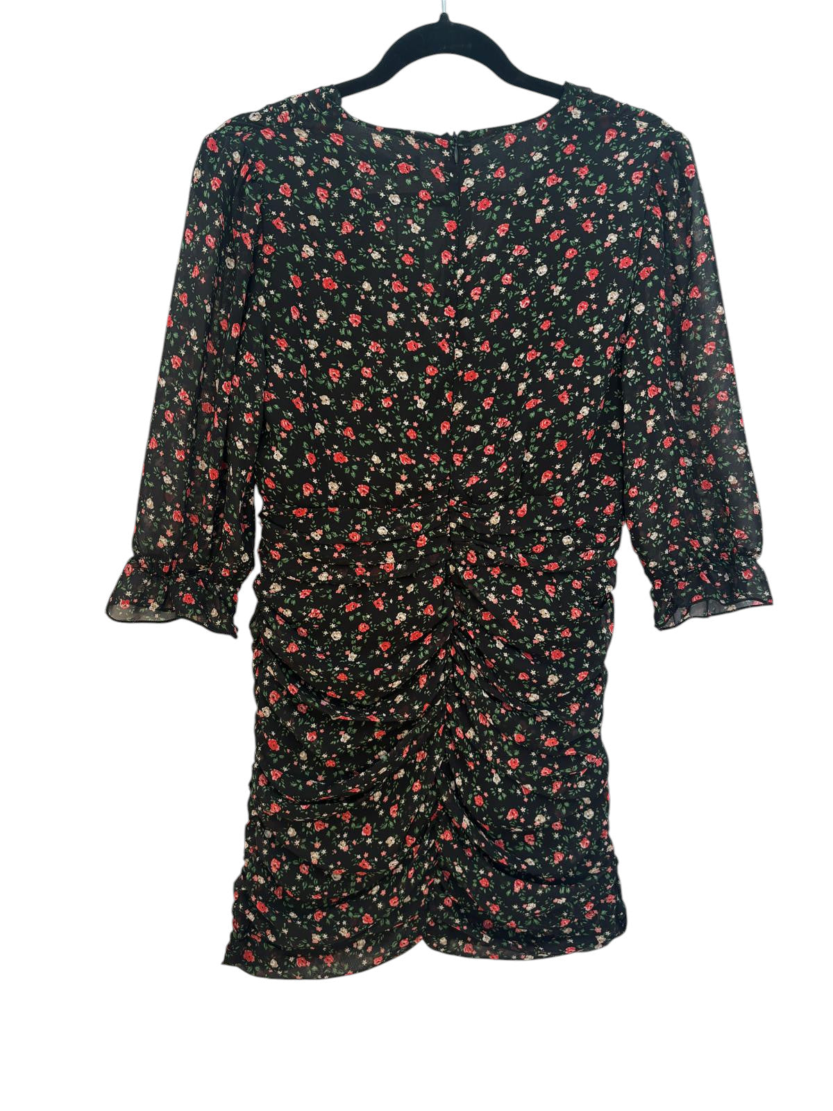 Robe col V  imprimé floral