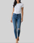 Jean Zara bleu et rouge – taille 34 – seconde main femme
