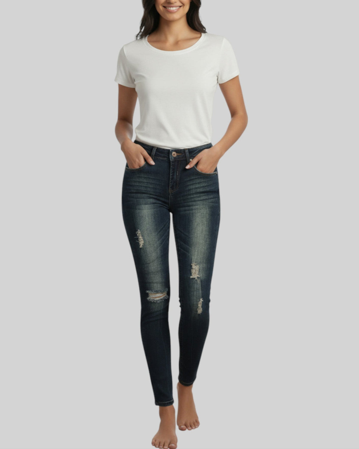 Jean J.jeans bleu – taille 34 – seconde main femme