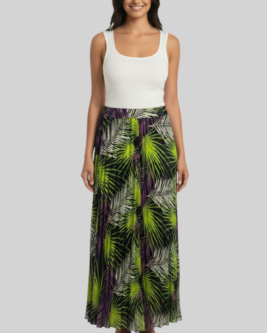 Jupe longue tropicale Made in Italy