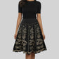 Jupe demi-longue brodée