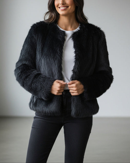 Manteau Zara Fausse Fourrure