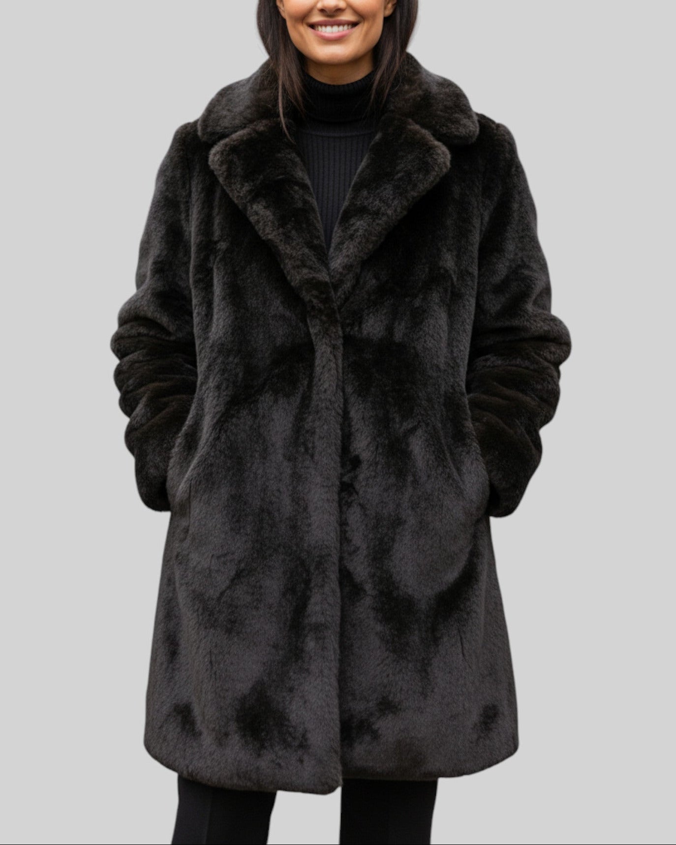 Manteau fausse fourrure made in Italy