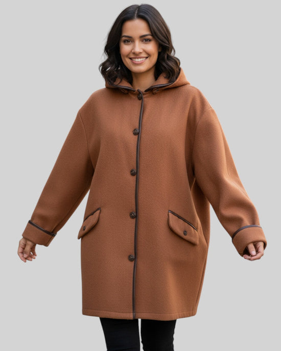 Manteau Damart marron – taille 40 – seconde main femme