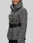 Manteau Zara noir et gris – taille L/M – seconde main femme