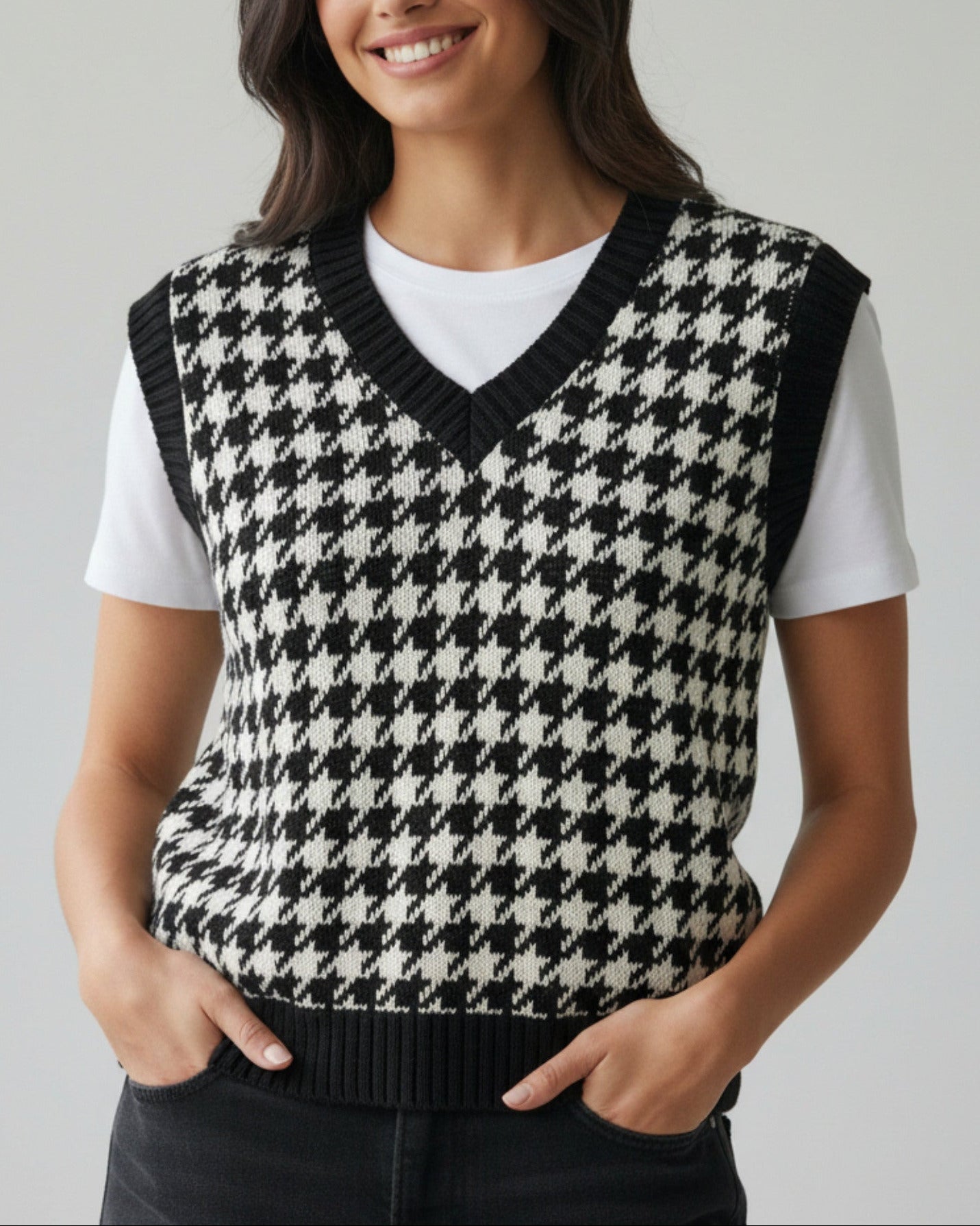 Pull col V marque Made in Italy