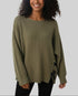 Pull à noeud Zara vert kaki – taille S/M/L – seconde main femme