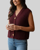 Pull sans manche Vintage dressing