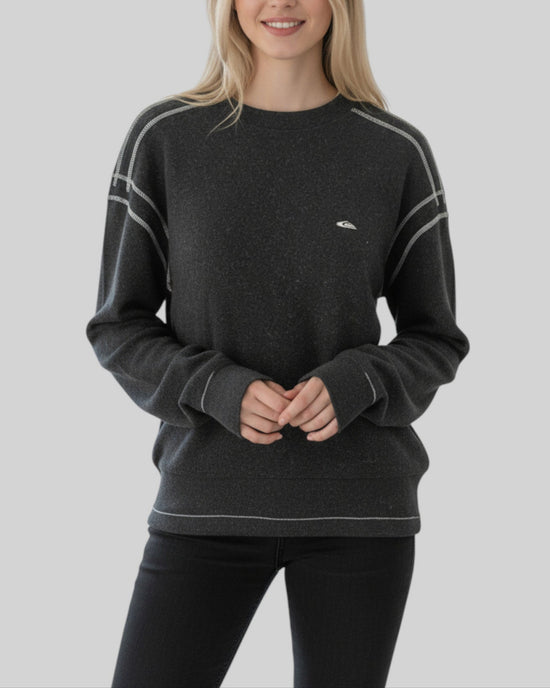 Pull noir vintage Quiksilver – taille XL – seconde main femme