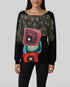 Pullover fantaisie Desigual noir – taille S – seconde main femme
