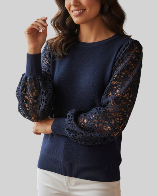 Pull X-Max bleu marine – taille S/M – seconde main femme