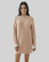 Pull robe col brodé Little Miss captain rose et blanc – taille S/M/L – seconde main femme