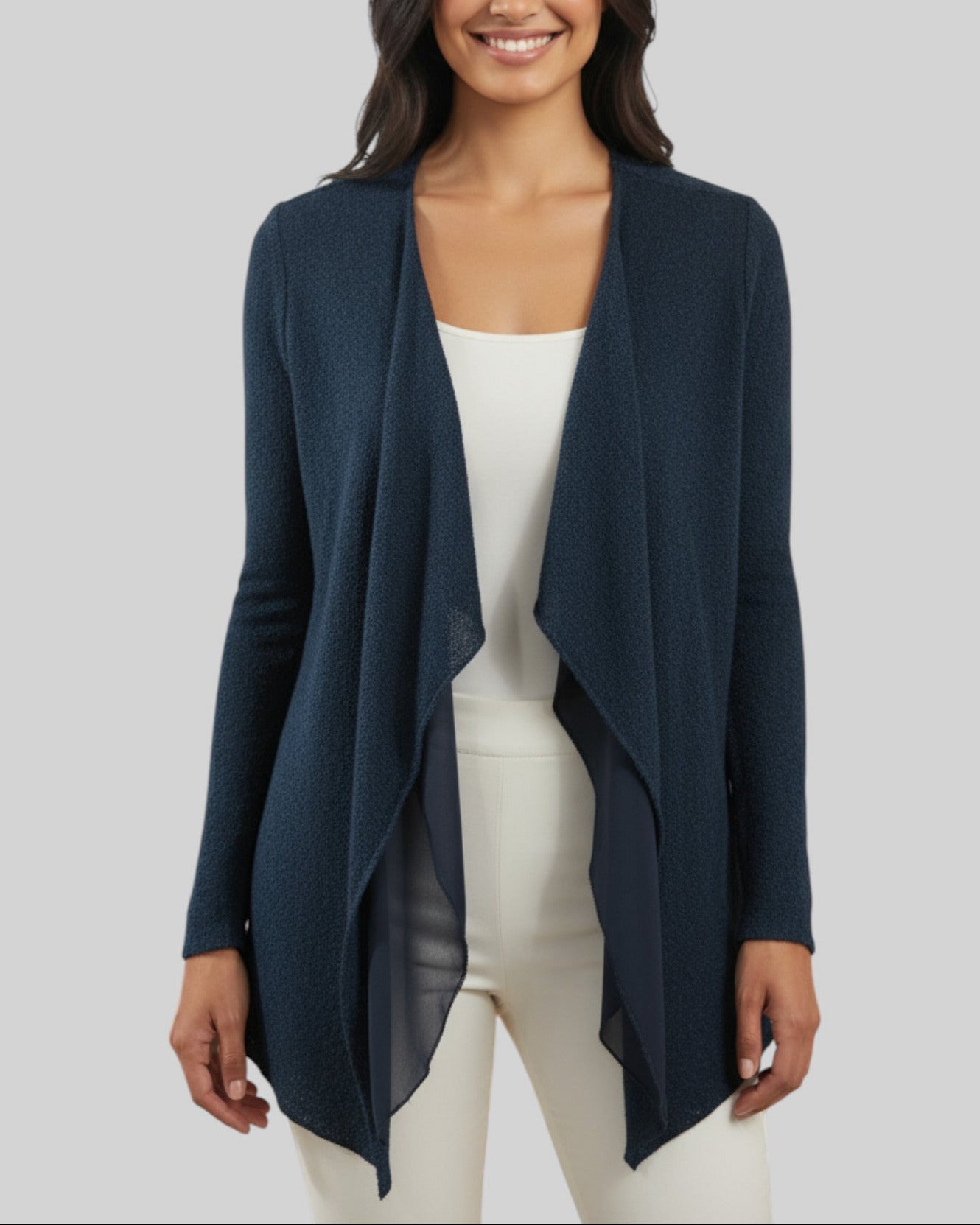 Cardigan bleu marine Mado et les autres