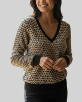 Pull zara beige et marron – taille S – seconde main femme