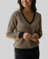 Pull zara beige et marron – taille S – seconde main femme