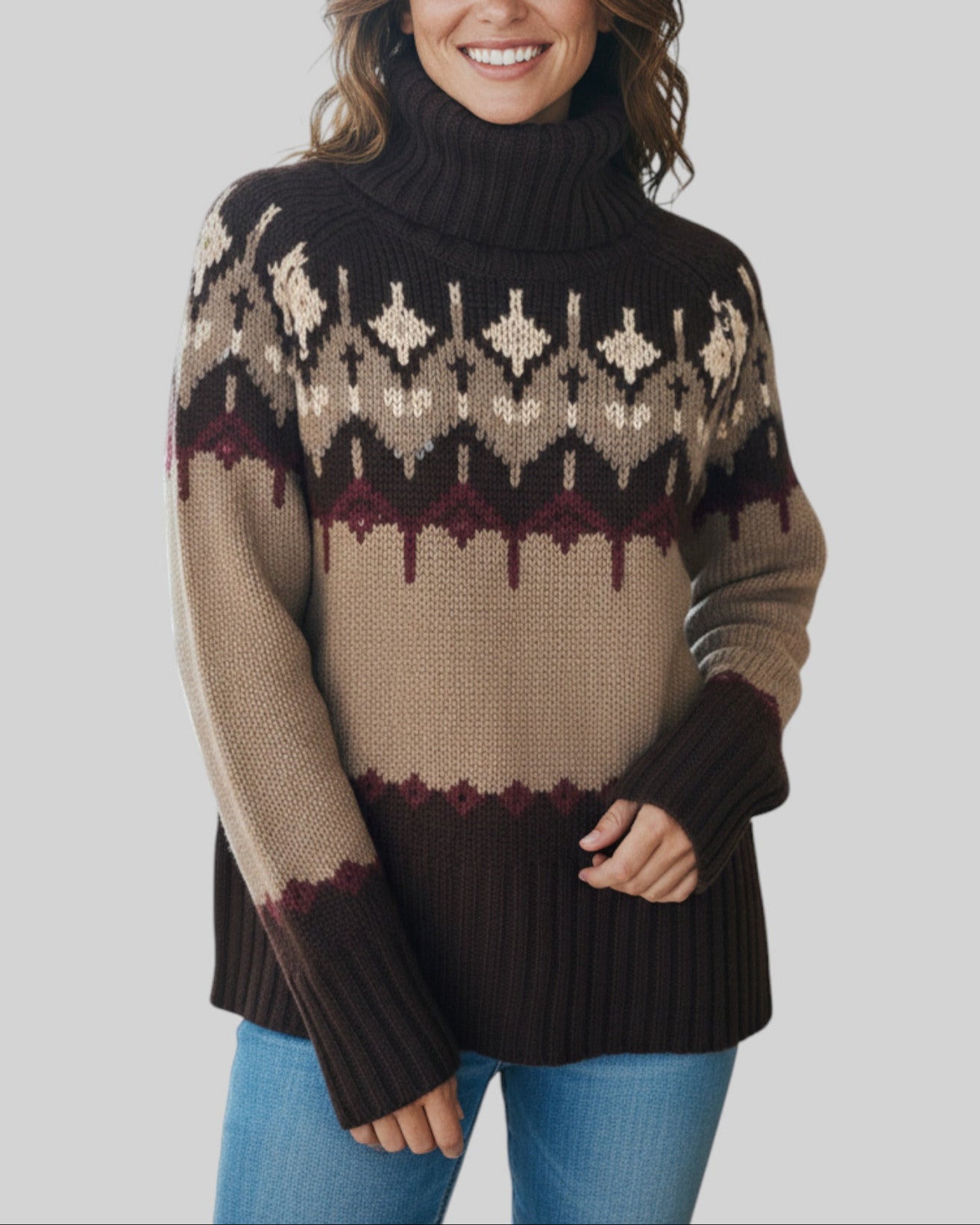 Pull col roulé marque caroll