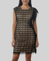 Robe Morgan noir et beige – taille M – seconde main femme