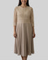 Robe dentelle zara beige – taille M – seconde main femme