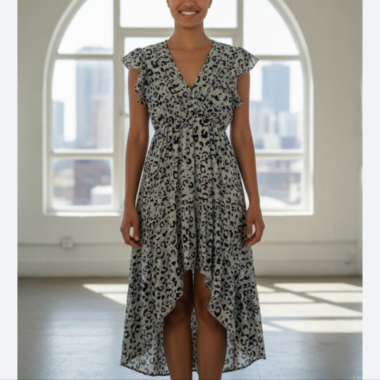 Robe longue à fleur – taille S/M – seconde main femme