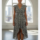 Robe longue à fleur