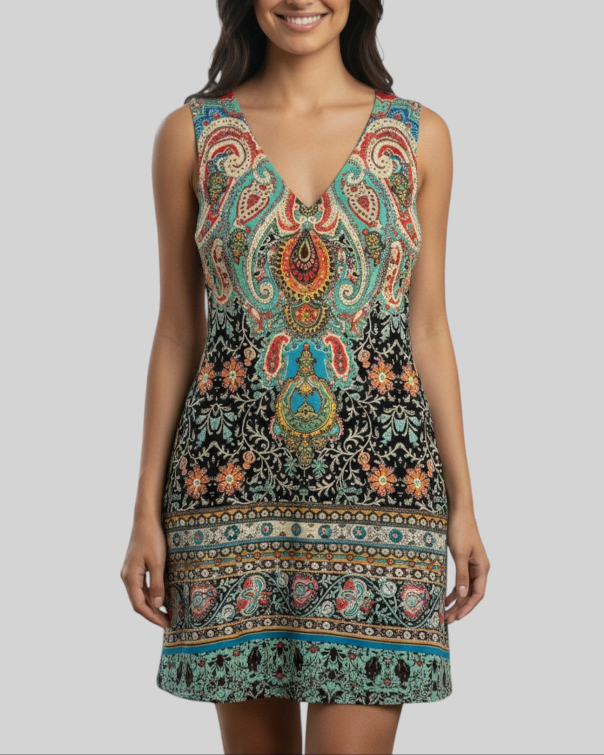 Robe bohème Phildar – taille S – seconde main femme