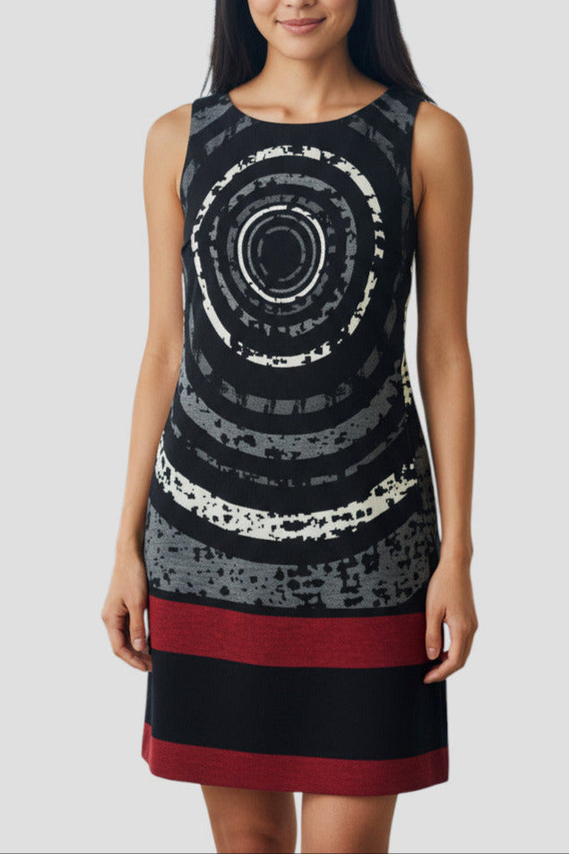 Robe Desigual noir et rouge – taille M – seconde main femme