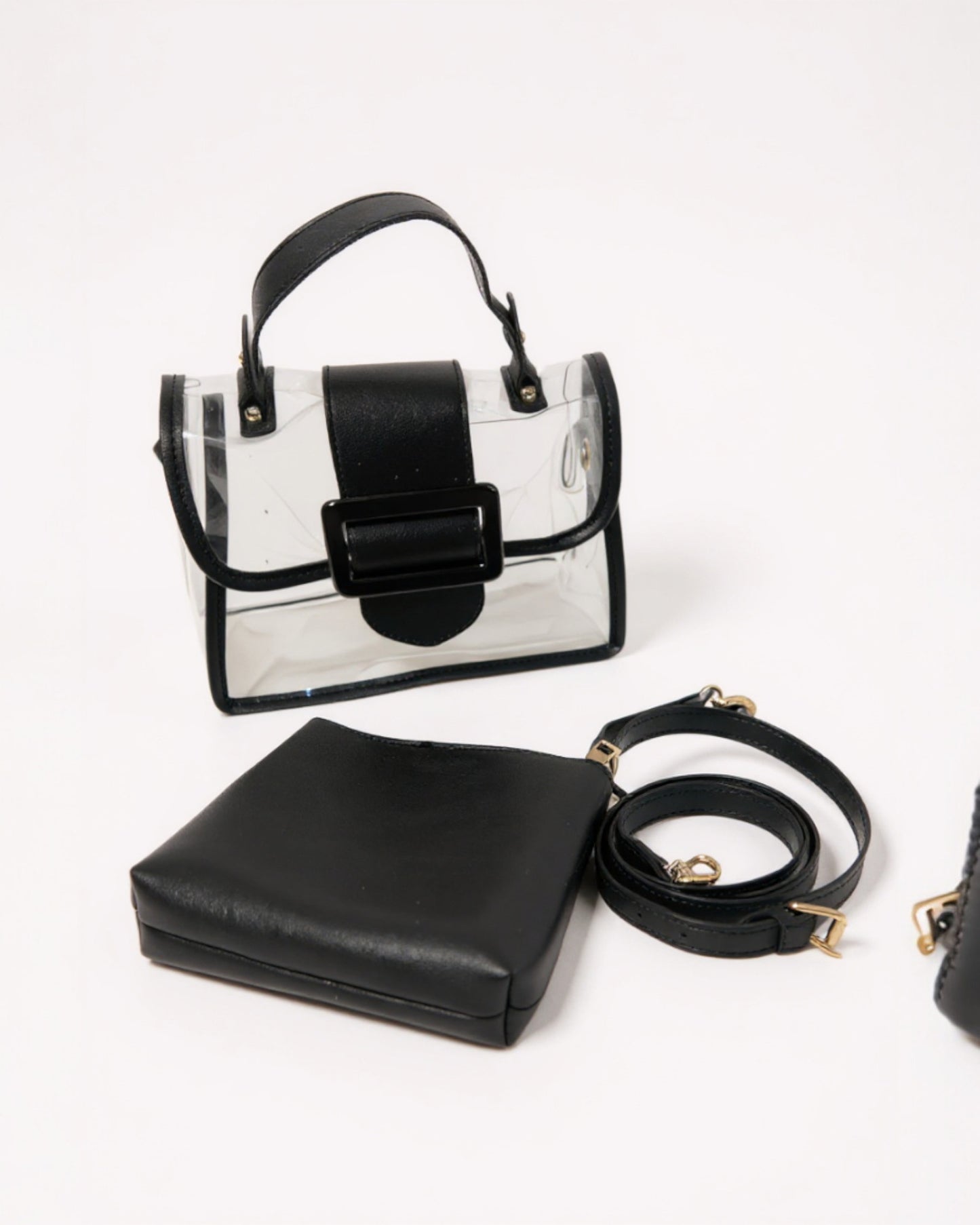 Sac tendance transparent 2 en 1&nbsp;