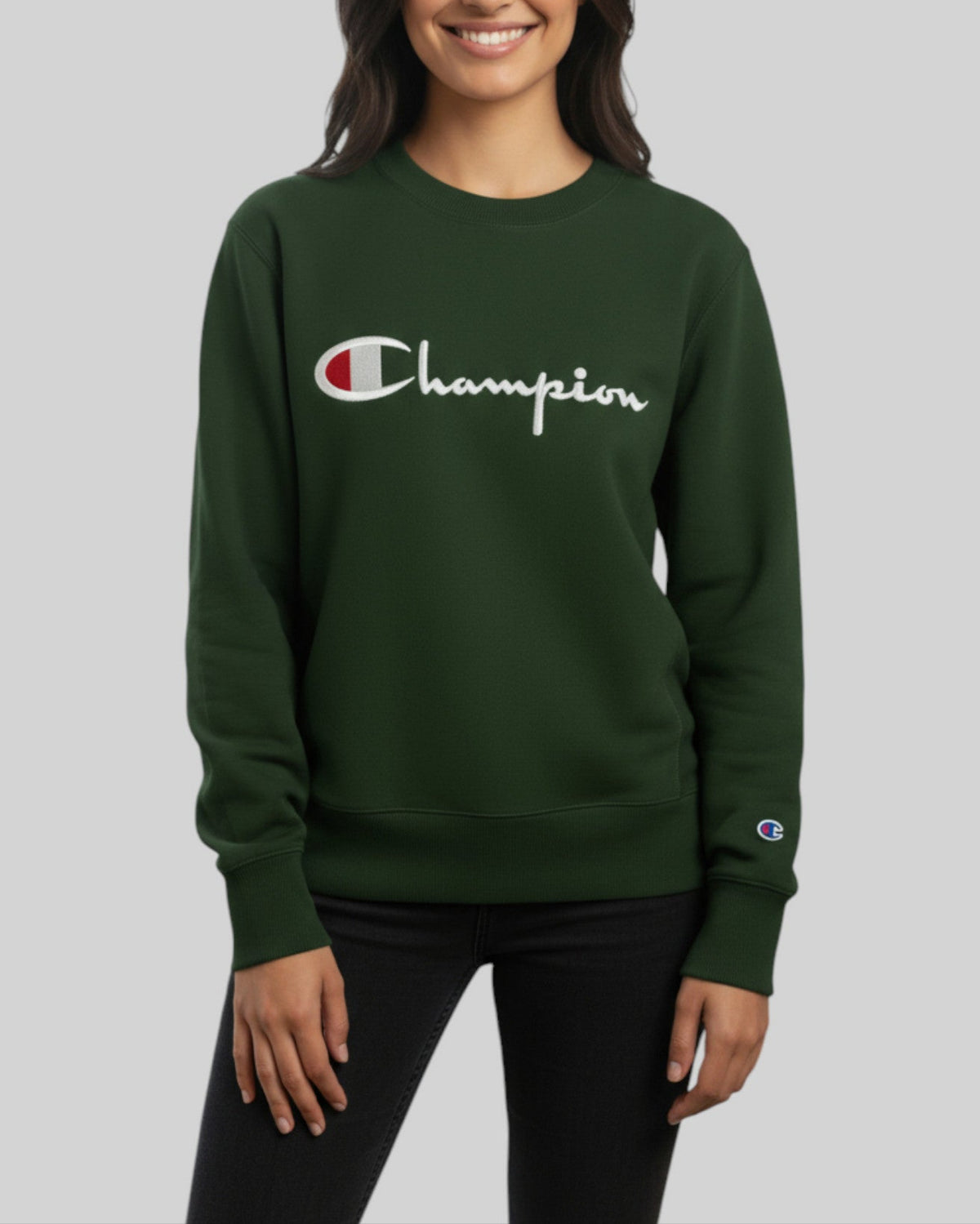 Sweat Champion vert sapin – taille XS – seconde main femme