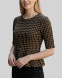 T-shirt damier marque zara