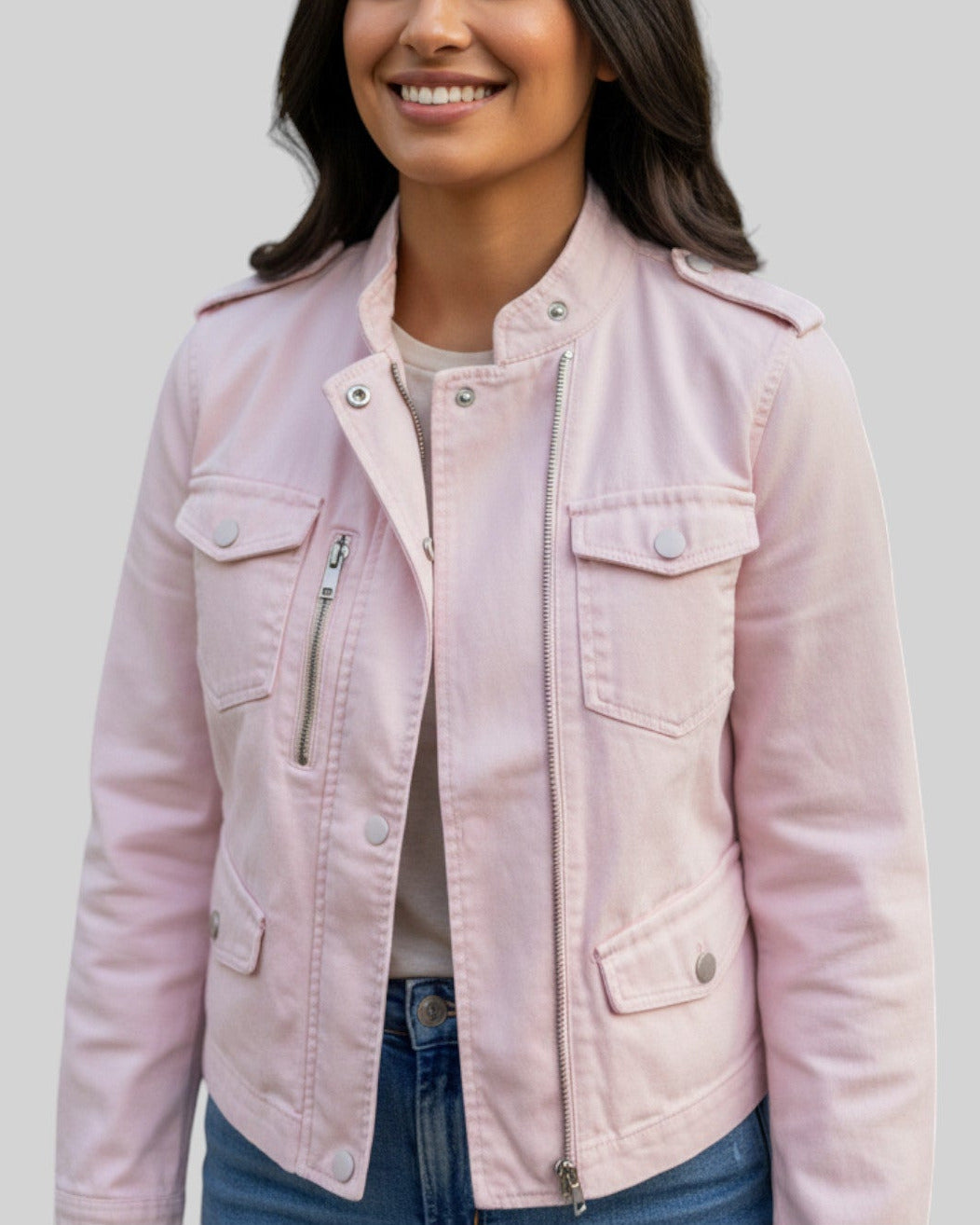 Veste IKKs rose – taille S – seconde main femme