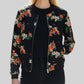 Bomber veste fleuri vintage marque Zara