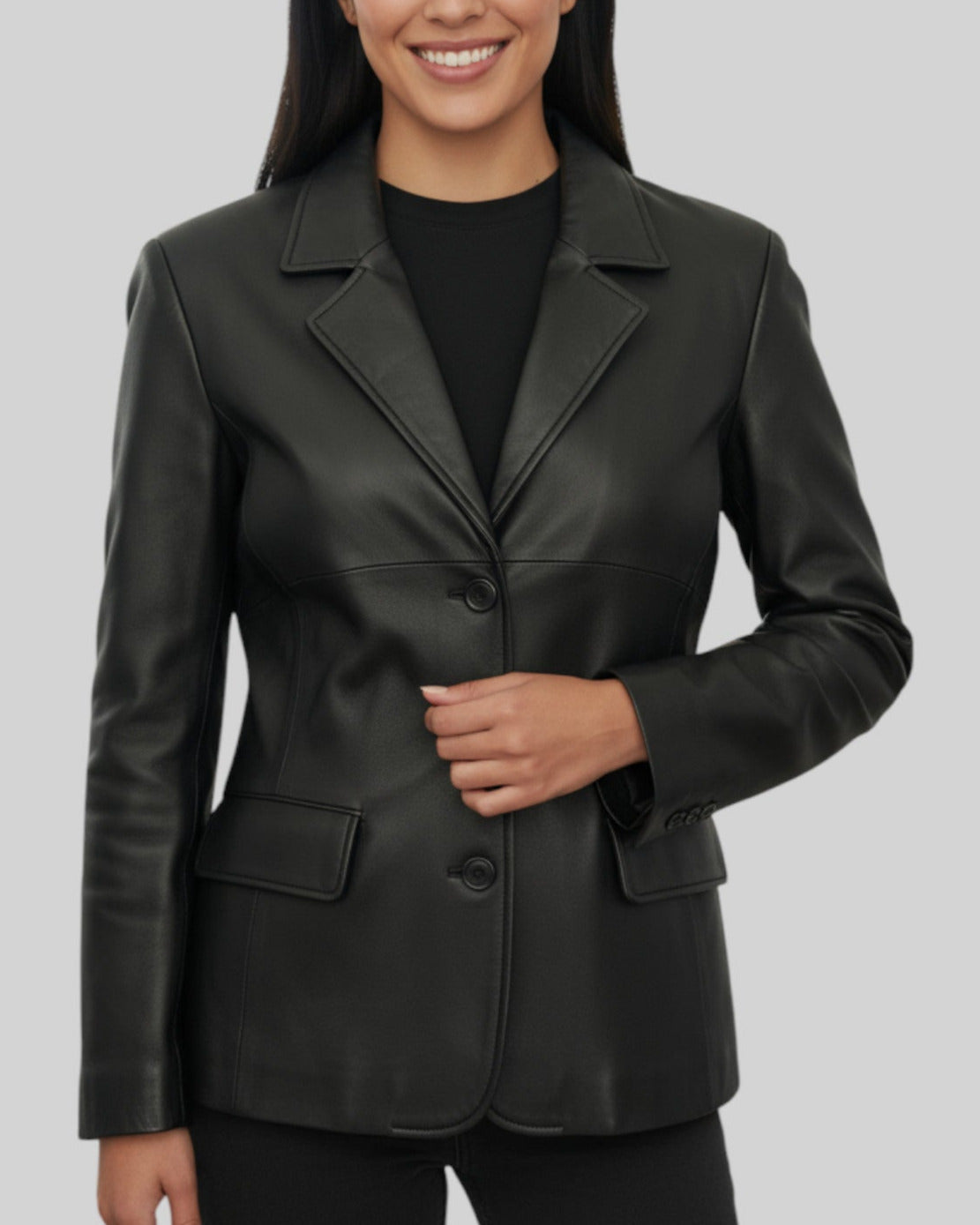 Veste cuir véritable marque Forside