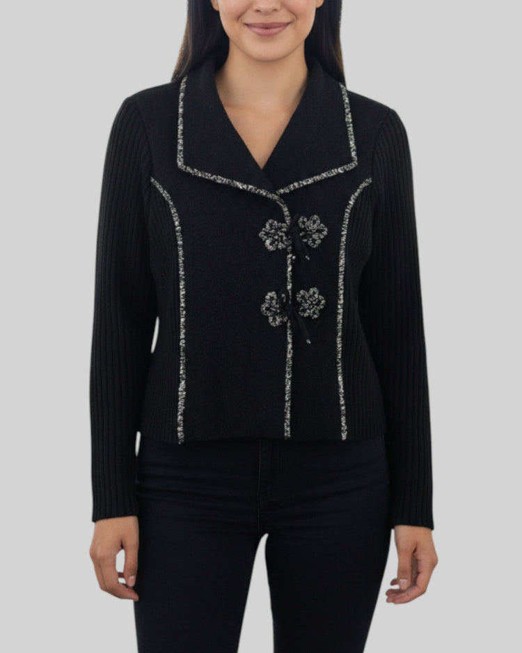 Veste Armand Thiery noir et gris – taille S – seconde main femme